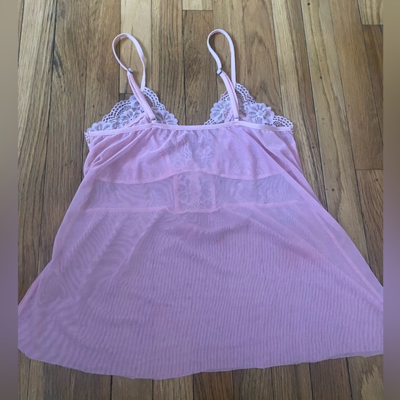Baby Pink Sheer Slip Top - Picture 3 of 7